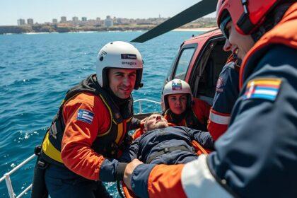 intervention d’urgence orchestrée par mdn pour évacuer sanitaire un marin français en détresse au nord d’alger, assurant une prise en charge rapide et sécurisée.