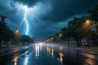 préparez-vous pour une météo agitée ce mardi avec de violents orages et de fortes averses prévues tout au long de la journée. restez informé et prenez vos précautions.