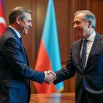le ministre des affaires étrangères reçoit son homologue azerbaïdjanais pour une rencontre diplomatique axée sur le renforcement de la coopération bilatérale et l’approfondissement des relations entre les deux pays.