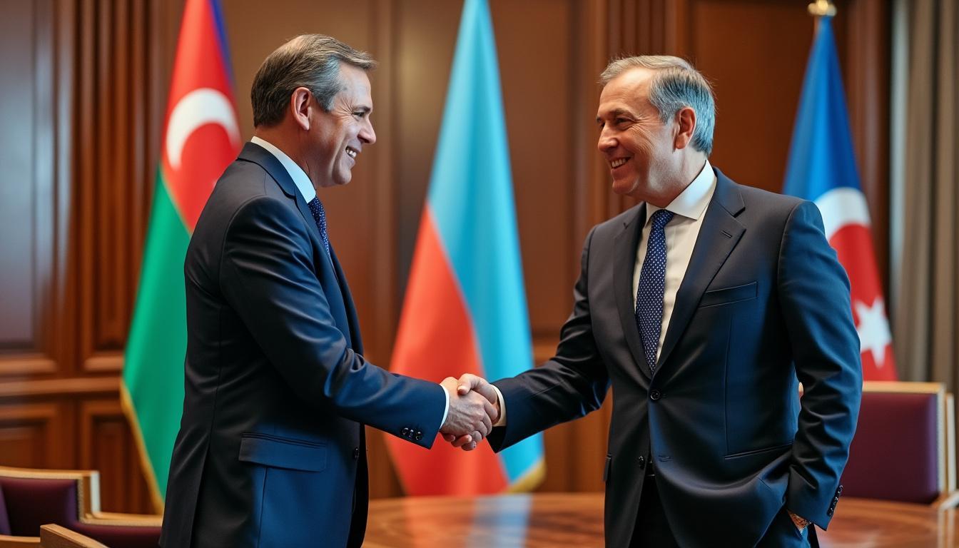 le ministre des affaires étrangères reçoit son homologue azerbaïdjanais pour une rencontre diplomatique axée sur le renforcement de la coopération bilatérale et l’approfondissement des relations entre les deux pays.