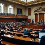 début de la séance plénière à l'assemblée nationale consacrée au débat sur la proposition de loi visant à criminaliser la colonisation française, un sujet d'actualité et de controverse.