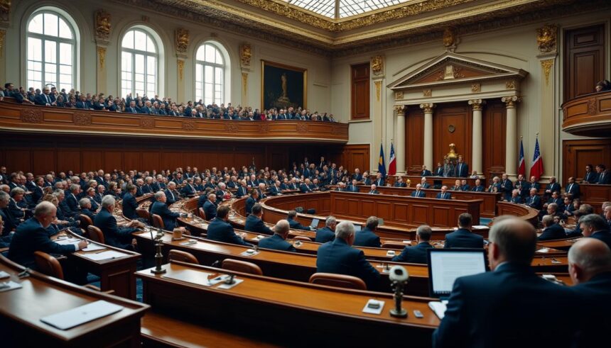 début de la séance plénière à l'assemblée nationale consacrée au débat sur la proposition de loi visant à criminaliser la colonisation française, un sujet d'actualité et de controverse.