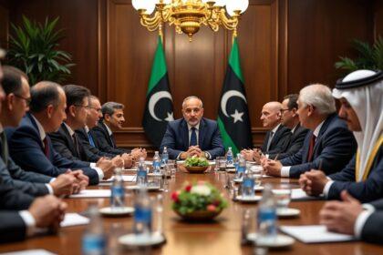 ahmed attaf participe à la réunion de coordination tripartite au caire avec les pays voisins de la libye pour renforcer la coopération régionale et discuter des enjeux sécuritaires.