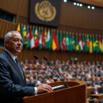 ahmed attaf met en avant le mérite du président de la république pour son initiative de la conférence internationale sur les crimes coloniaux en afrique, visant à reconnaître et débattre des injustices historiques.