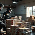 alger : démantèlement d'un important réseau de contrefaçon de tabac, une opération majeure visant à lutter contre le trafic illégal et protéger les consommateurs.