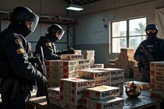 alger : démantèlement d'un important réseau de contrefaçon de tabac, une opération majeure visant à lutter contre le trafic illégal et protéger les consommateurs.