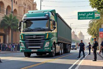 un chauffeur de camion à annaba a été interpellé pour avoir conduit en sens interdit, mettant en danger la sécurité routière.