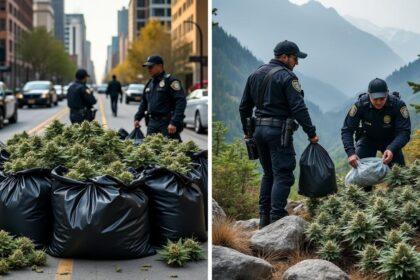 saisie majeure de plusieurs kilogrammes de cannabis réalisée dans deux régions distinctes, renforçant la lutte contre le trafic de drogues.