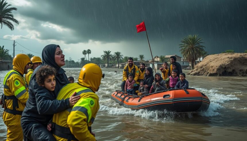 intempéries à béni abbès et el bayadh : des habitants bloqués par les inondations secourus en urgence, découvrez les actions de sauvetage et les mesures prises pour assurer leur sécurité.