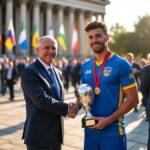 le président de la république félicite les équipes nationales féminine et masculine de goalball pour leur victoire historique, devenues nouvelles championnes d'afrique.