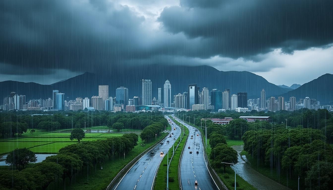 prévisions météo : des averses persistantes attendues sur plusieurs wilayas, apportant des précipitations régulières et un temps humide.