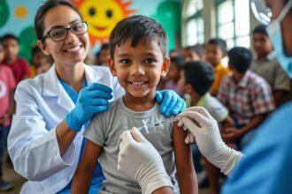 le ministère de la santé annonce que près de quatre millions d'enfants ont été protégés grâce à la campagne nationale de vaccination contre la poliomyélite, renforçant la lutte contre cette maladie.
