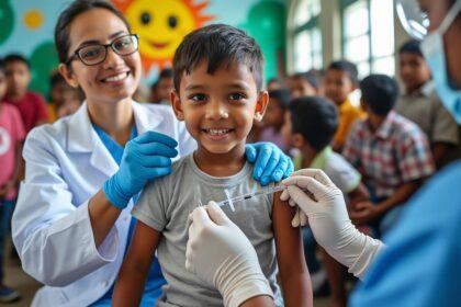 le ministère de la santé annonce que près de quatre millions d'enfants ont été protégés grâce à la campagne nationale de vaccination contre la poliomyélite, renforçant la lutte contre cette maladie.
