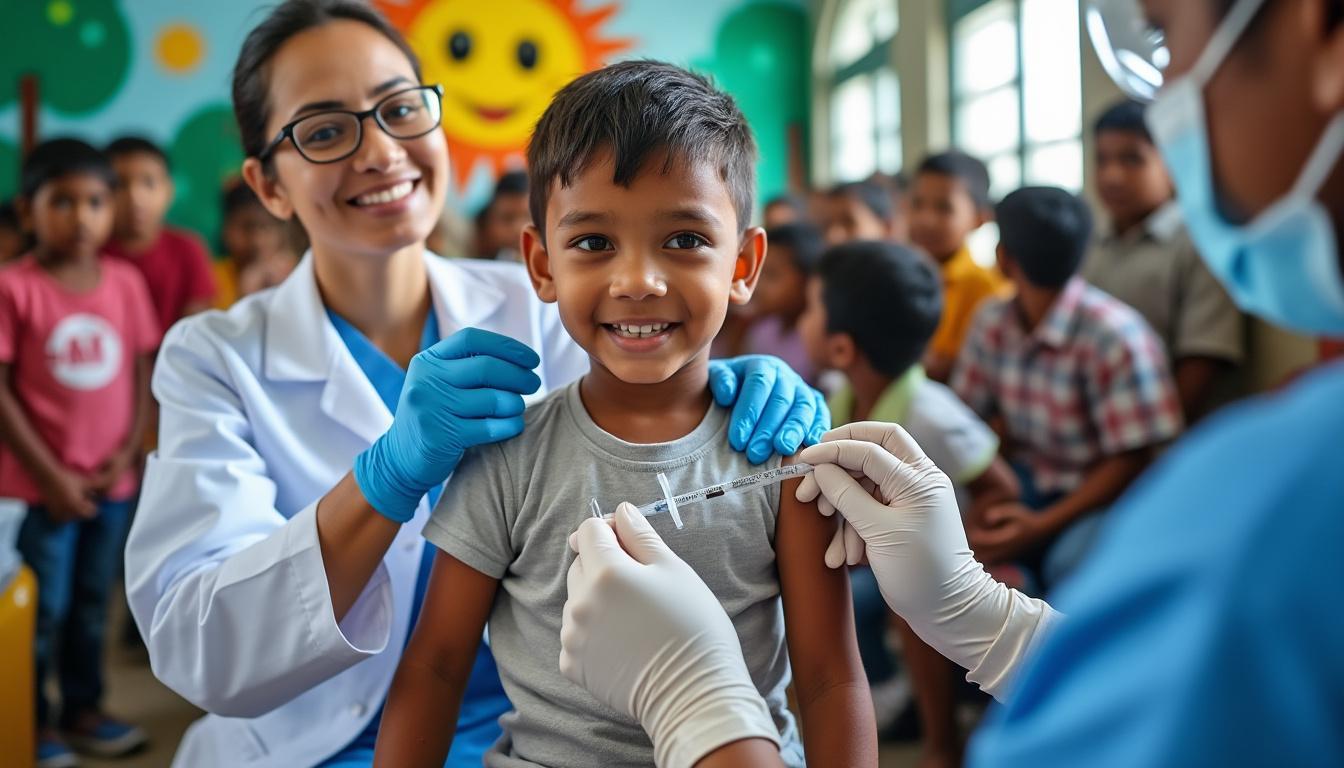 le ministère de la santé annonce que près de quatre millions d'enfants ont été protégés grâce à la campagne nationale de vaccination contre la poliomyélite, renforçant la lutte contre cette maladie.