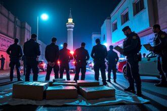 à oran, cinq individus ont été interpellés et plus de 18 kilos de cocaïne ont été saisis lors d'une importante opération policière visant à lutter contre le trafic de drogue.