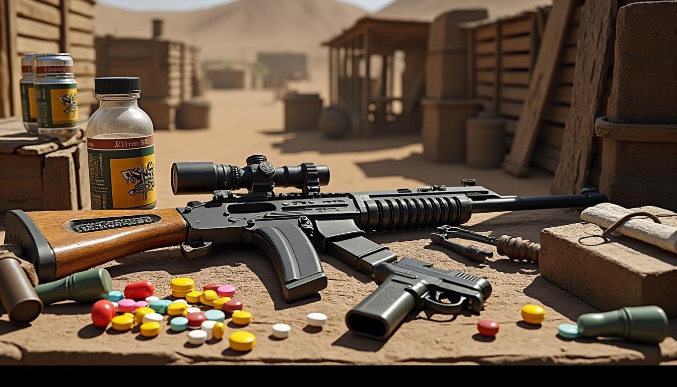 à ouargla, une ferme locale fait l'objet d'une découverte alarmante d'armes et de psychotropes, suscitant inquiétude et enquête approfondie.