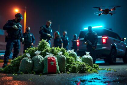 plus de deux quintaux de cannabis ont été saisis lors d'une opération policière visant un trafic en provenance du maroc, renforçant la lutte contre le trafic de drogues.