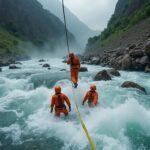 découvrez le sauvetage spectaculaire de trois personnes piégées par les eaux déchaînées à tizi ouzou, un acte héroïque qui a évité le pire.