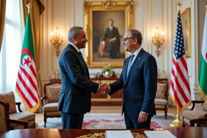 audience officielle : le président tebboune reçoit l'ambassadrice des états-unis pour renforcer les relations bilatérales et discuter des enjeux stratégiques.