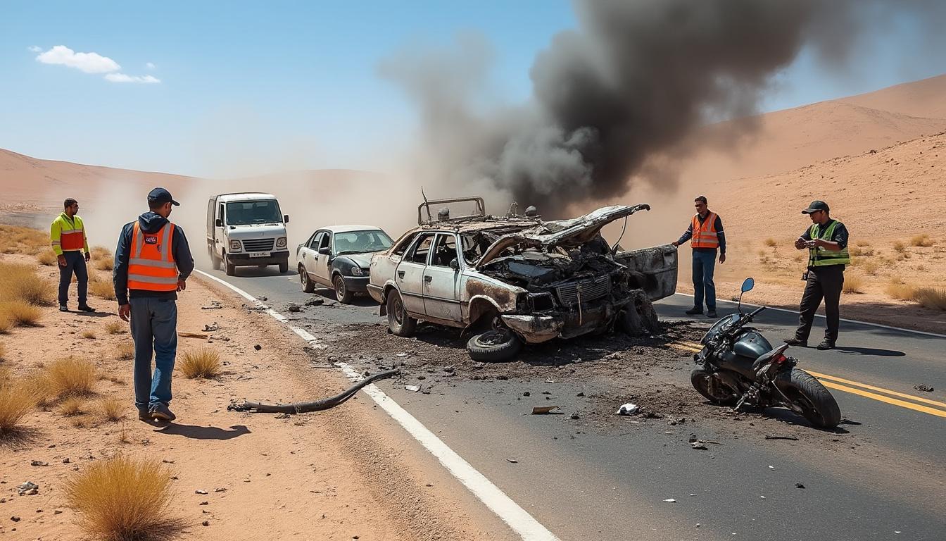 un grave accident de la route à laghouat a fait plusieurs blessés. découvrez les détails de cet événement et les mesures prises par les autorités.