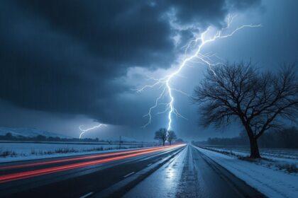 les bms annoncent des orages violents avec de fortes pluies ainsi que des chutes de neige imminentes, préparez-vous aux conditions météorologiques sévères.