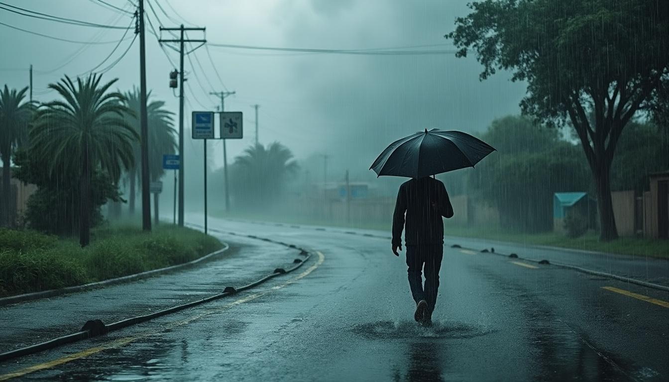 météo : des pluies abondantes et des rafales de vent affectent plusieurs wilayas, provoquant des conditions météorologiques difficiles.