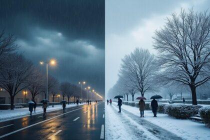 consultez les prévisions météo pour ce week-end : pluie et neige sont attendues dès samedi, préparez-vous aux conditions hivernales.