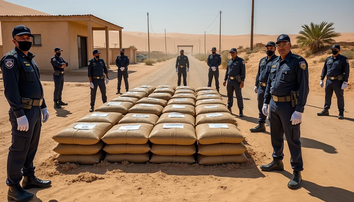 mdn annonce la saisie spectaculaire de plus de 440 kg de kif traité lors d'une opération à béchar, renforçant la lutte contre le trafic de drogues dans la région.